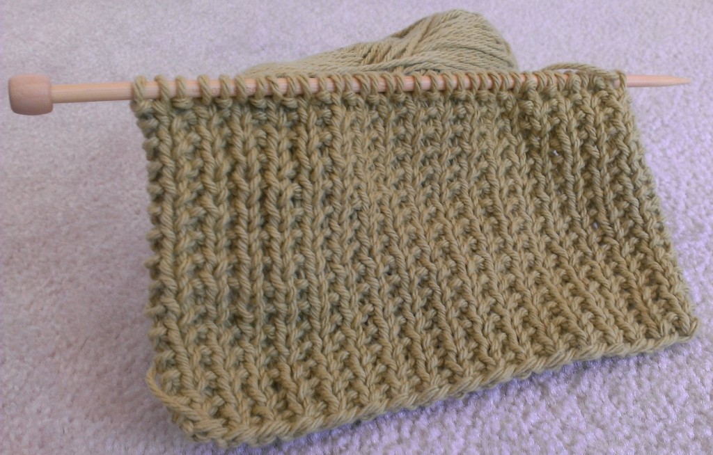 Simple Dishcloth - 65% completed