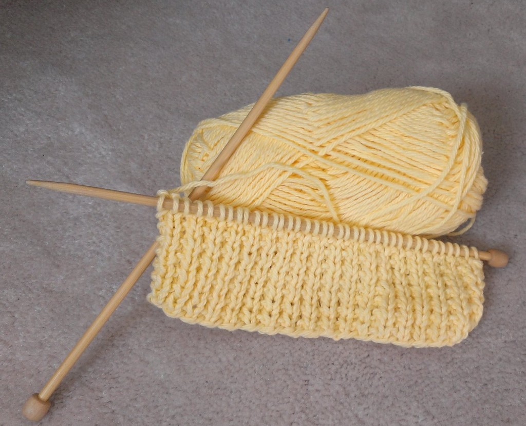 knit dishcloth