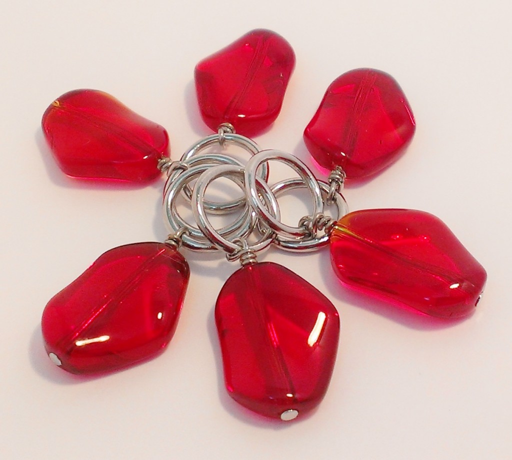 Red Stitch Markers