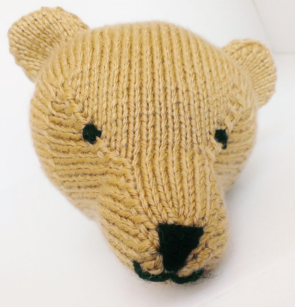 Knit Bear Head - But a lil more foxy than bearish