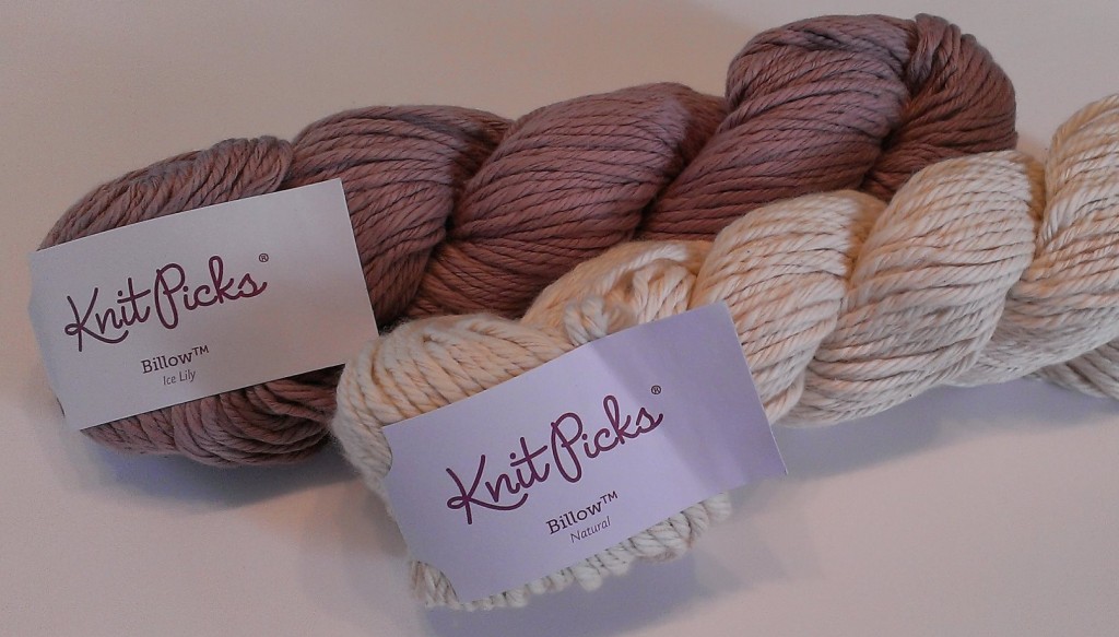 New yarn - Billow in Ice Lily and Natural