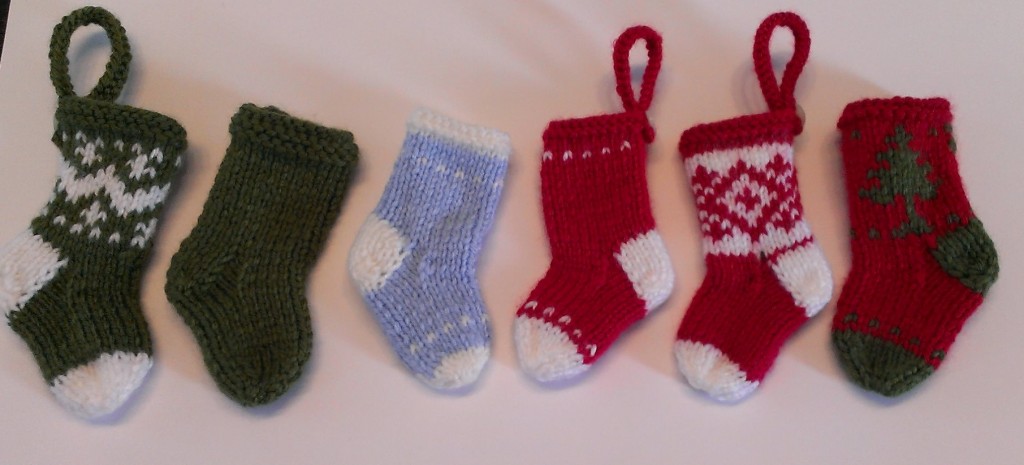 A handful of mini stocking that I completed