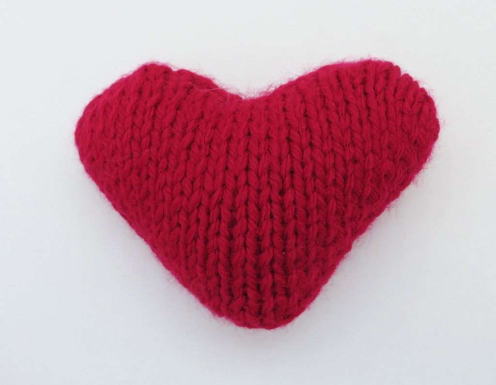 Stuffed Knitted Hearts