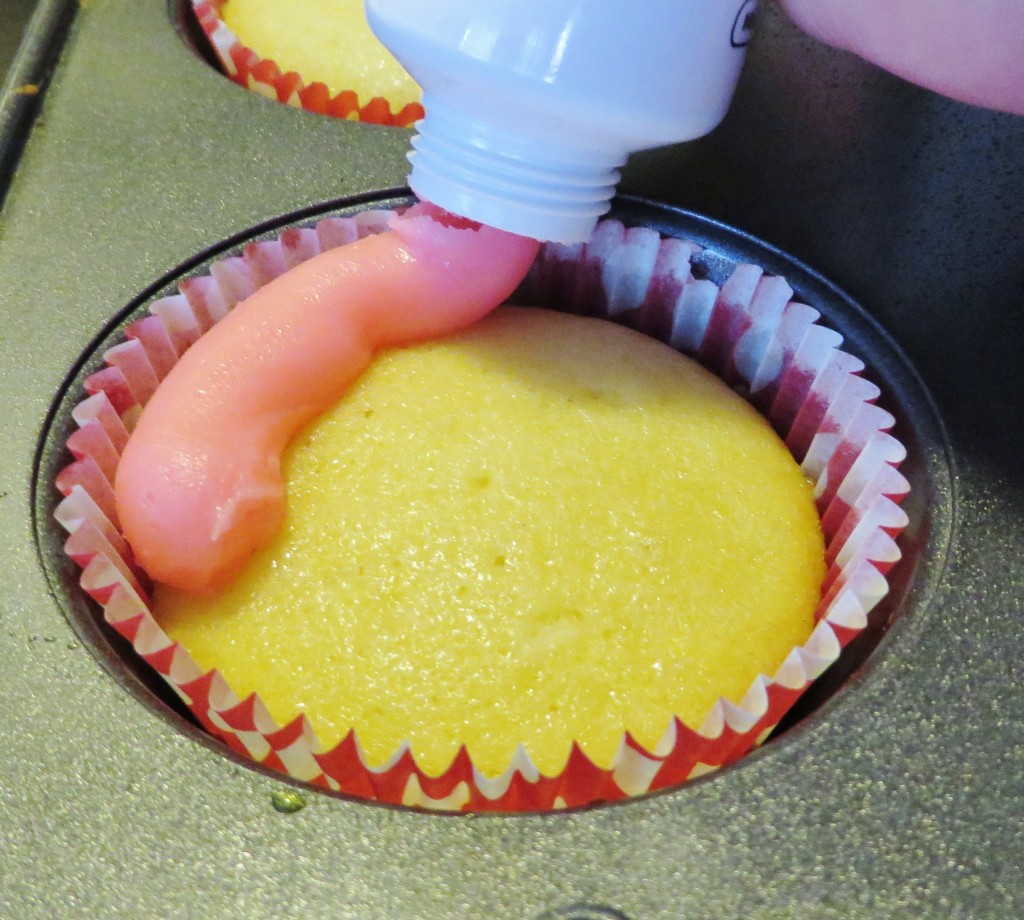 Step 4: Ice the cupcakes.