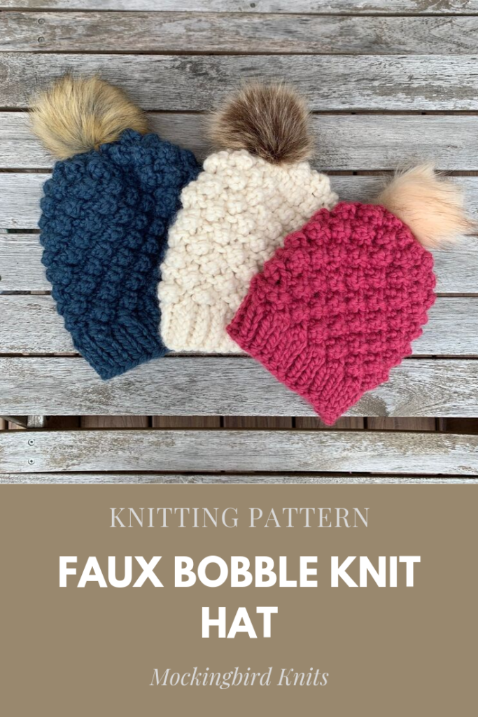 pinterest - faux bobble hat