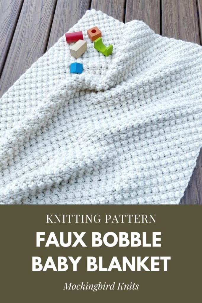 Faux Bobble Baby Blanket 