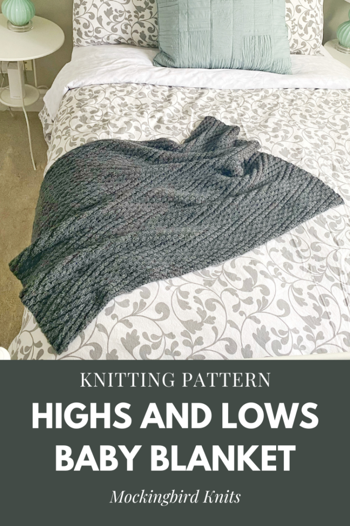 Highs and Lows Baby Blanket